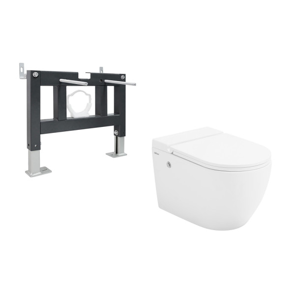 Комплект инсталляция с унитазом Abber Bequem (AC1108P-AC0101P)