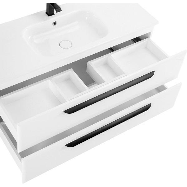 Тумба подвесная Cezares Eco 117x50 Bianco Lucido (ECO-CER-120-2C-SO-BL)