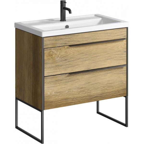 Ножки для мебели Aqwella Fargo 440x250x18 черные (FRGN440)