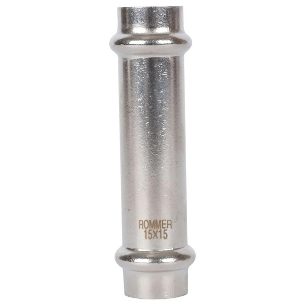Муфта 15 Rommer из нержавеющей стали (пресс) (RSS-0017-000015) Муфта 15 Rommer из нержавеющей стали (пресс) (RSS-0017-000015)