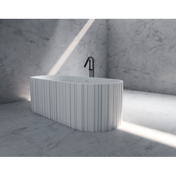 Ванна из искусственного камня Abber Stein 170x75 белая матовая (AS9653)