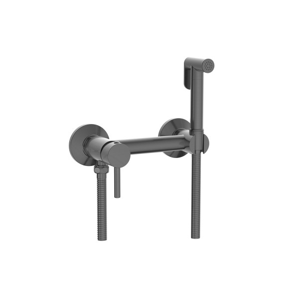 Смеситель с гигиеническим душем RGW Shower Panels серый Brush (581408215-11)