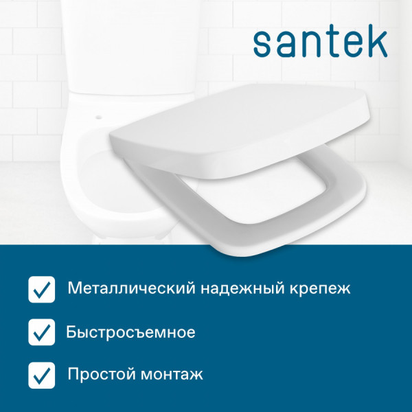 Сиденье для унитаза Santek Нео с микролифтом белое (1WH302193)