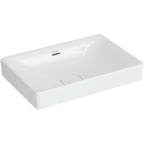 Раковина накладная Vitra Metropole 60*40 c переливом, с донным клапаном белая (7535B003-0673)