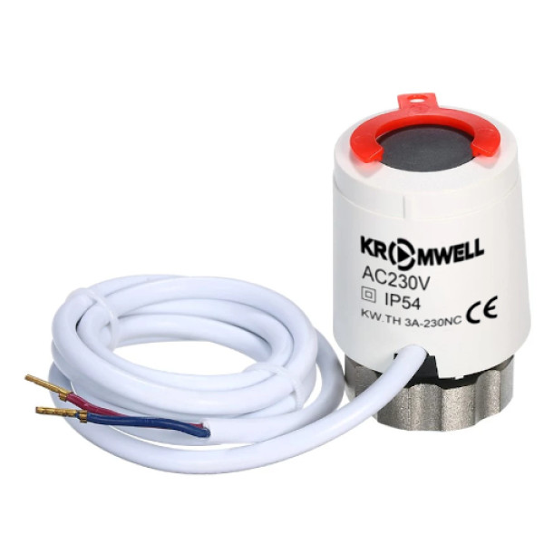 Сервопривод Kromwell 230 В, НЗ (KW.TH 3A-230NC) Сервопривод Kromwell 230 В, НЗ (KW.TH 3A-230NC)