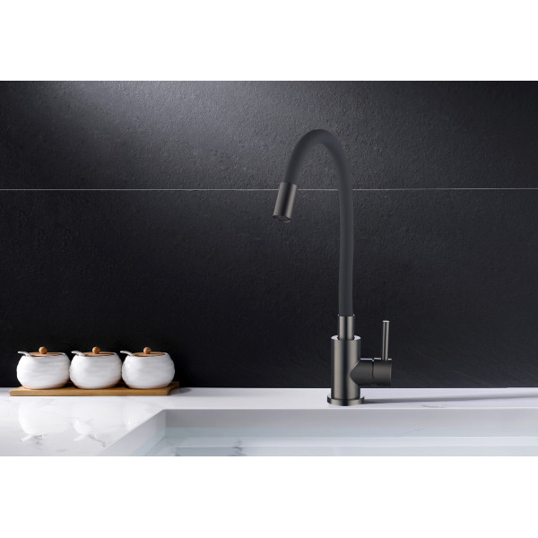 Смеситель для кухни Fashun оружейная сталь/серый (A54101N-17A)