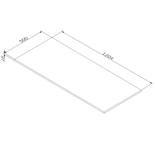Столешница AM.PM Func 120x50 дерево текстурир-ое (M8FST1200OF)
