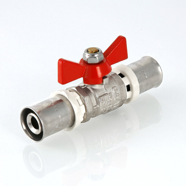 Кран 16х16 шаровый пресс Valtec (красная бабочка) VT.243.N.1616 Кран 16х16 шаровый пресс Valtec (красная бабочка) VT.243.N.1616