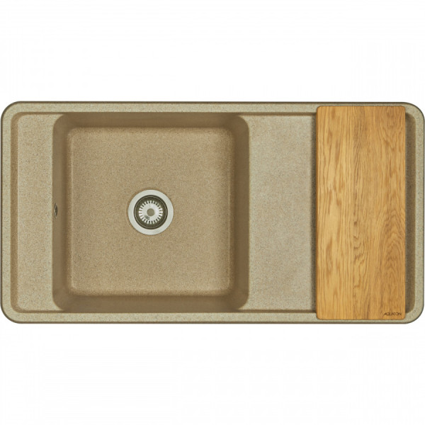 Мойка для кухни врезная Aquaton Беллис 510x970x250 песочный (1.A725.1.32B.S22.0) Мойка для кухни врезная Aquaton Беллис 510x970x250 песочный (1.A725.1.32B.S22.0)