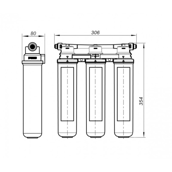 Фильтр для очистки воды Lemark Basic удаление хлора и вредных примесей (9920085) Фильтр для очистки воды Lemark Basic удаление хлора и вредных примесей (9920085)