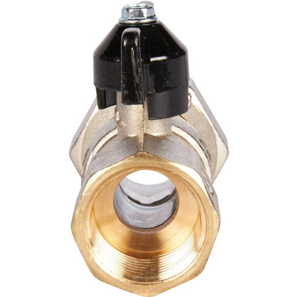 Кран 3/4"*1" ВВ шаровой с накидной гайкой Stout (черная бабочка) (SVB-0009-002025)