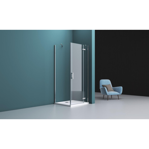 Душевой уголок BelBagno Luce 100x80x195 стекло прозрачное, профиль хром (LUCE-AH-1-100/80-C-Cr) Душевой уголок BelBagno Luce 100x80x195 стекло прозрачное, профиль хром (LUCE-AH-1-100/80-C-Cr)