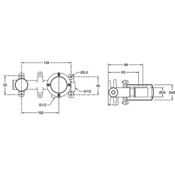 Смеситель для раковины Jacob Delafon Grands Boulevards внутренняя часть (E28138-2MB) Смеситель для раковины Jacob Delafon Grands Boulevards внутренняя часть (E28138-2MB)