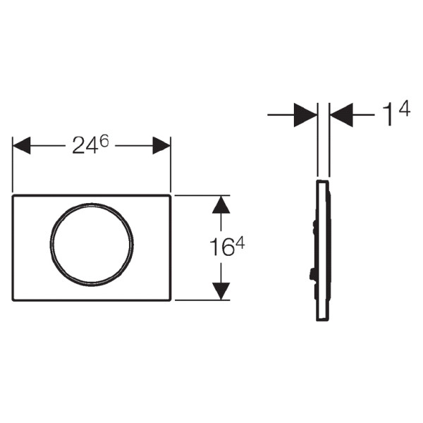 Клавиша смывная Geberit Sigma 10 (115.758.KJ.5) Клавиша смывная Geberit Sigma 10 (115.758.KJ.5)