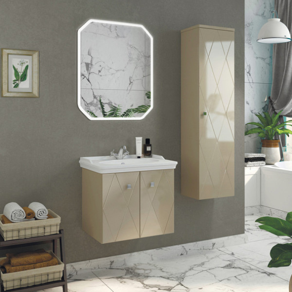 Зеркало с подсветкой Comforty Колеус 650x30x800 (00-00005259)