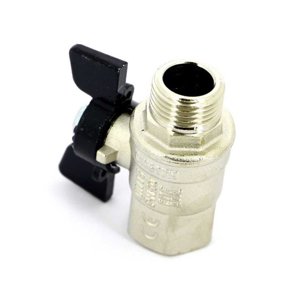 Кран Bugatti 1/2" ВН шаровый New Jersey 917 (черная бабочка) (09170004) Кран Bugatti 1/2" ВН шаровый New Jersey 917 (черная бабочка) (09170004)