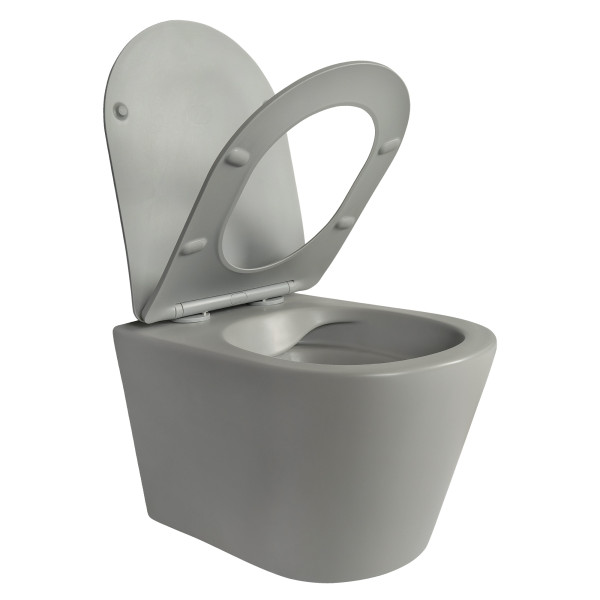 Унитаз подвесной Aquatek Вега cерый матовый (AQ1905-MG)