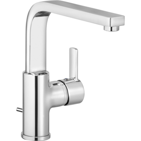 Смеситель для раковины Kludi Zenta хром, донный клапан (420250575) Смеситель для раковины Kludi Zenta хром, донный клапан (420250575)