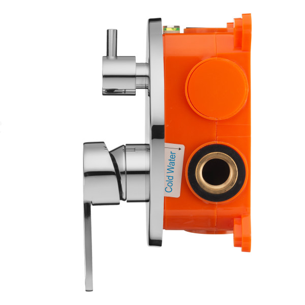 Смеситель для душа встраиваемый Swedbe Platta подключение на 2 выхода в монтажном боксе хром (5518) Смеситель для душа встраиваемый Swedbe Platta подключение на 2 выхода в монтажном боксе хром (5518)