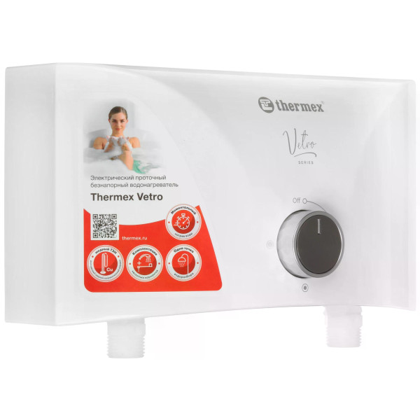 Водонагреватель проточный Thermex Vetro 5500 shower белый (211068) Водонагреватель проточный Thermex Vetro 5500 shower белый (211068)