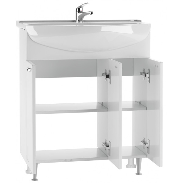 Тумба напольная Амур 70 Классик без ящика Айсберг Домино (DA1135T)