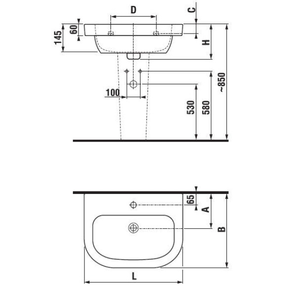 Пьедестал для раковины Roca Access белый (ZRU9307611)