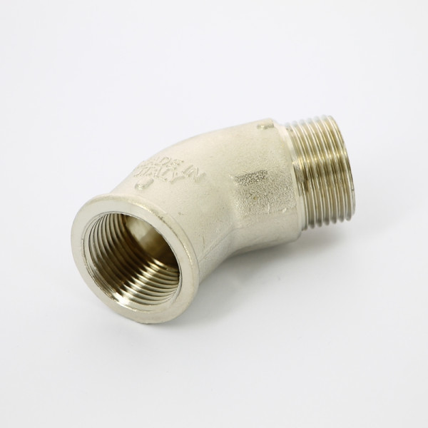 Угол 45 НВ 3/4" никелированный Uni-Fitt (640N3300) Угол 45 НВ 3/4" никелированный Uni-Fitt (640N3300)