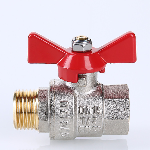 Кран 1/2" ВН шаровый Valtec Base (красная бабочка) VT.218.N.04 Кран 1/2" ВН шаровый Valtec Base (красная бабочка) VT.218.N.04