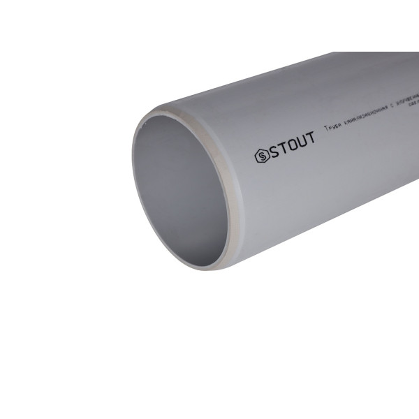 Труба 110x500 Stout (PP, серый) (SKB-0002-011050)