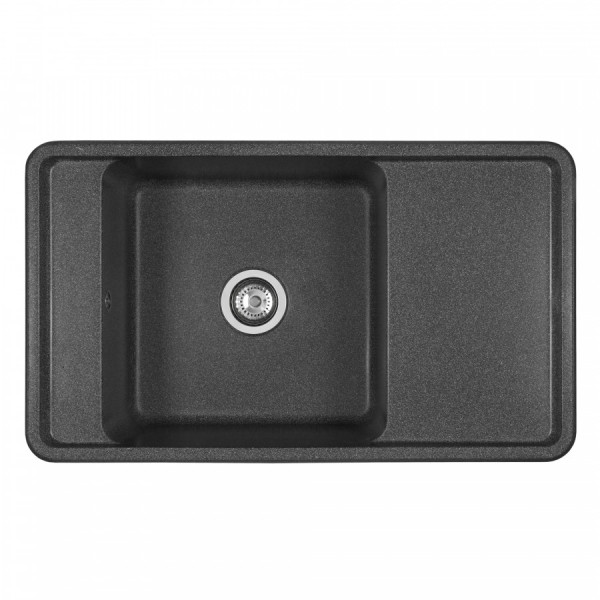 Мойка для кухни врезная Aquaton Беллис 510x870x250 графит (1.A724.8.32B.S21.0)
