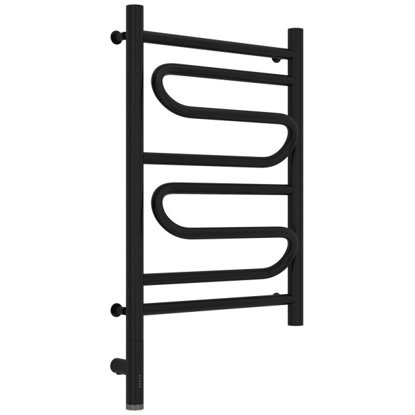 Полотенцесушитель электрический Сунержа Элегия 3.0 600x400 провод слева матовый чёрный (31-5818-6040)