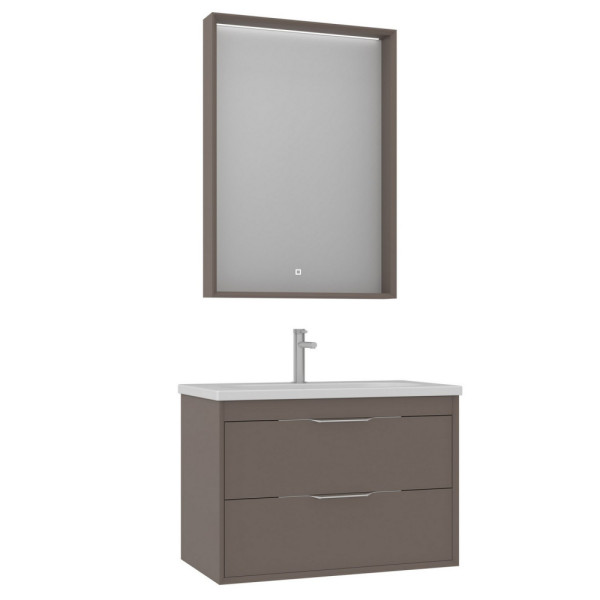 Тумба подвесная Orka Clay 800x500x520 с раковиной soil (5004383)