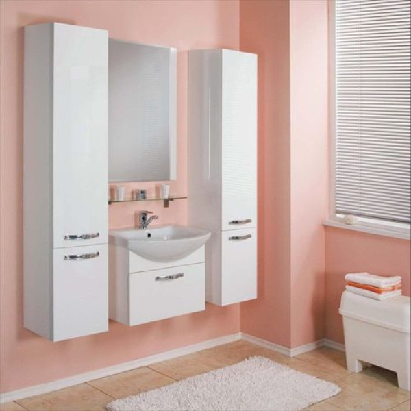 Тумба подвесная Акватон Ария 65 М  белый глянец (1A123301AA010)