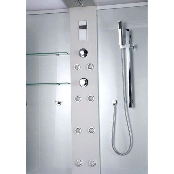 Душевая кабина с гидромассажем Timo TL-1506 168x90x220 стекло прозрачное, профиль хром (TL-1506) Душевая кабина с гидромассажем Timo TL-1506 168x90x220 стекло прозрачное, профиль хром (TL-1506)