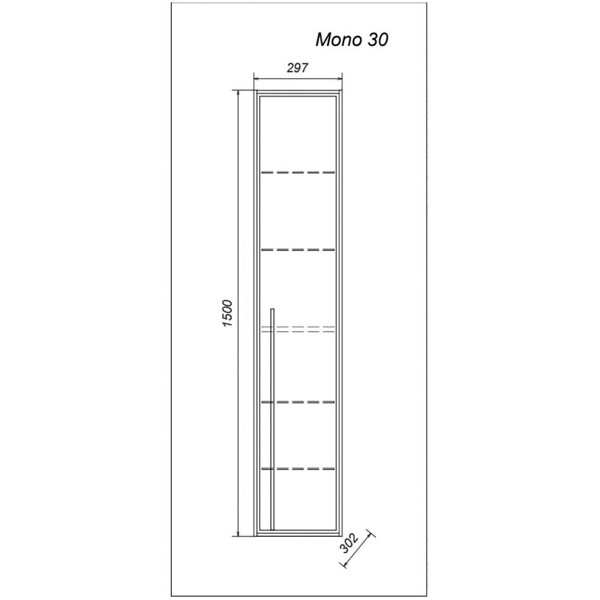 Пенал подвесной Aquanika Mono 1500x300x300 белый (AQM3030150RU119) Пенал подвесной Aquanika Mono 1500x300x300 белый (AQM3030150RU119)