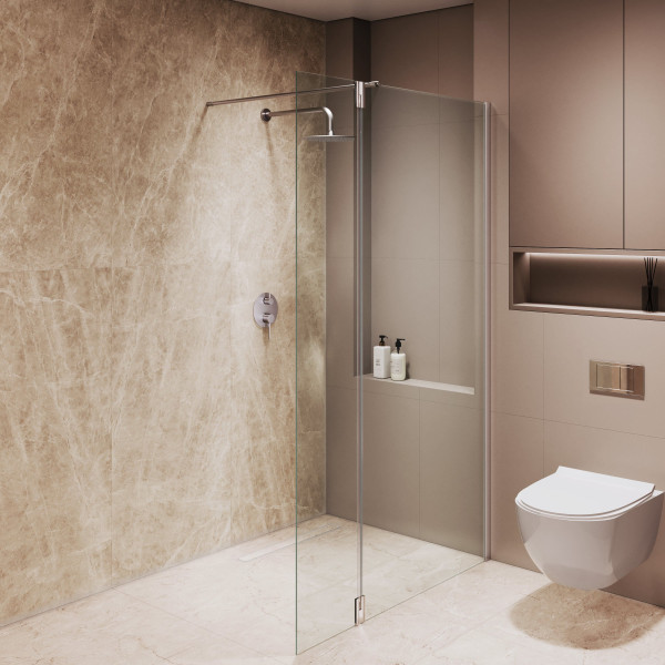 Душевая перегородка RGW WA-051 (WA-010 + Z-071) 1100 стекло прозрачное, профиль хром (351005113-11) Душевая перегородка RGW WA-051 (WA-010 + Z-071) 1100 стекло прозрачное, профиль хром (351005113-11)