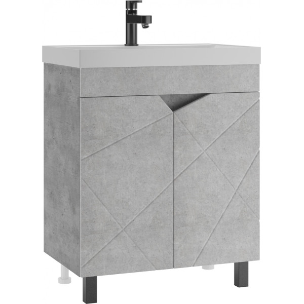 Тумба напольная Classica 70 Vector светлый бетон без ящика Домино (DV6613T) Тумба напольная Classica 70 Vector светлый бетон без ящика Домино (DV6613T)