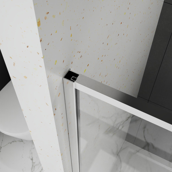 Дверь душевая Azario Shanghai 120x195 стекло прозрачное, профиль графит матовый (AZ-Y43-120-MGR-CL)