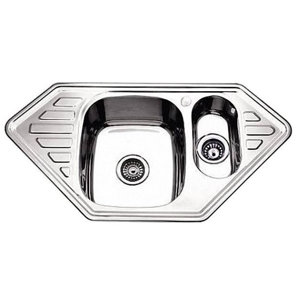 Мойка для кухни врезная Milani K9550C 950х500х180 с сифоном, толщина 0,8