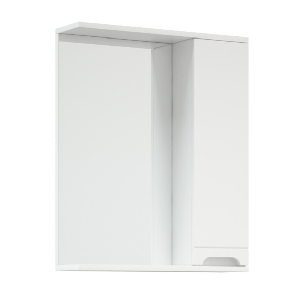 Шкаф зеркальный Melodia Омега 60 белый (MFR80007WT)