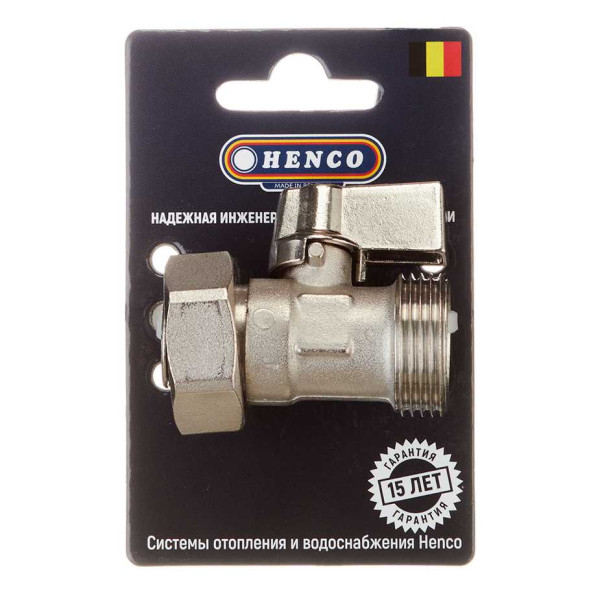 Шаровой кран Henco 2 евроконуса 3/4"EK x 3/4"EK (VB-EK05)