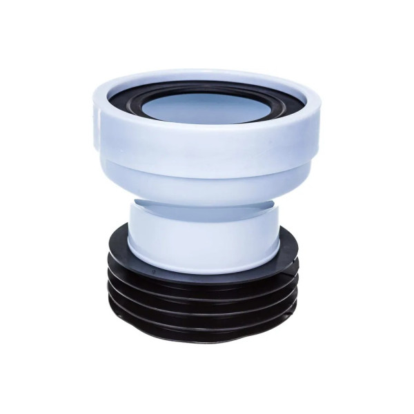 Отвод для унитаза прямой 124 мм. АНИ (белый) АНИ пласт (W1218) Отвод для унитаза прямой 124 мм. АНИ (белый) АНИ пласт (W1218)