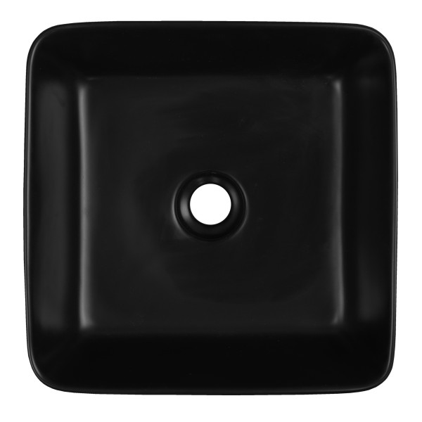 Раковина накладная Azario 39,5x39,5x15 черная матовая (AZ-2075-B-MB)