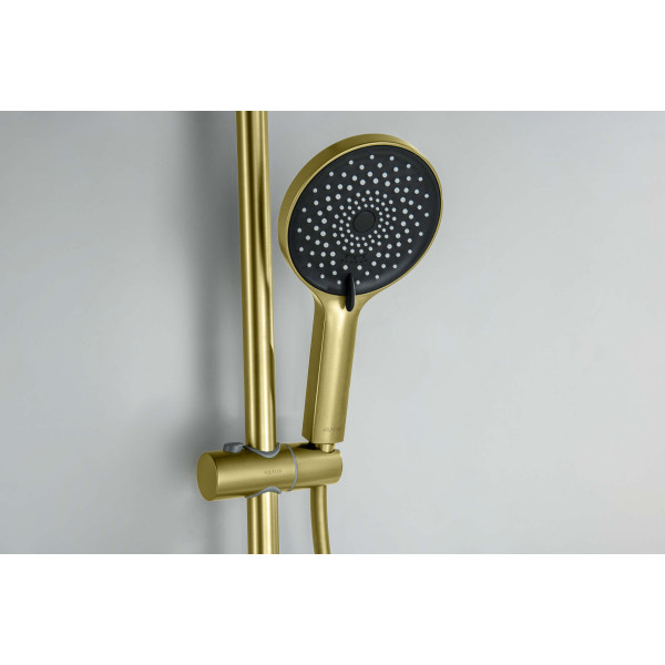 Душевой гарнитур Aquatek Лугано золото шлифованное (AQ2022BG)