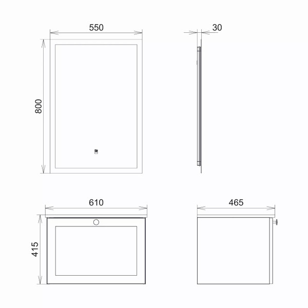 Тумба подвесная с раковиной Comforty Ереван 600x465x415 серый шёлк (00-00017879) Тумба подвесная с раковиной Comforty Ереван 600x465x415 серый шёлк (00-00017879)