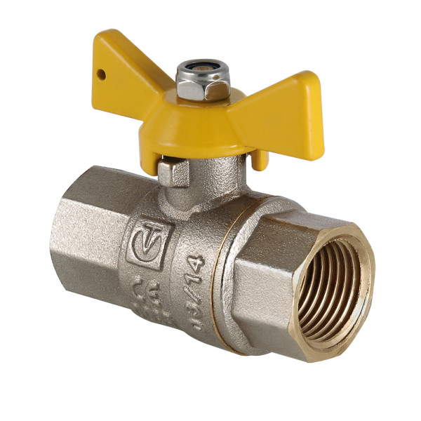 Кран газовый 1/2" ВВ шаровый Valtec "Valgas" (бабочка) Кран газовый 1/2" ВВ шаровый Valtec "Valgas" (бабочка)