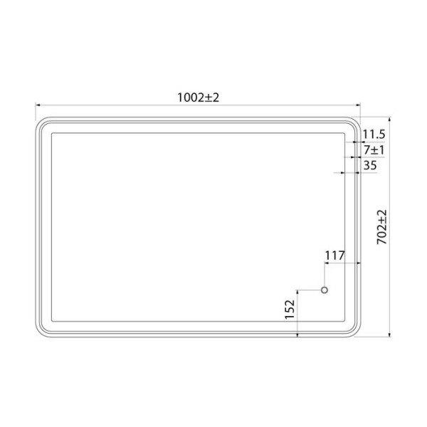 Зеркало с подсветкой Iddis Cloud 100x70 (CLO1000i98)