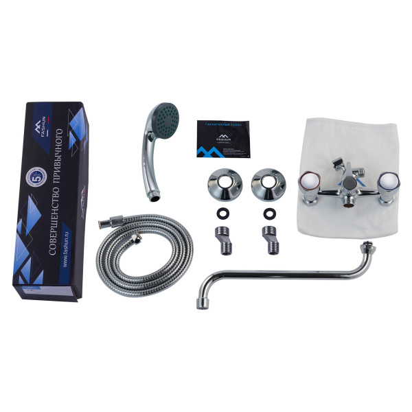 Смеситель для ванны и душа Fashun с душевым комплектом хром (A2209-2) Смеситель для ванны и душа Fashun с душевым комплектом хром (A2209-2)