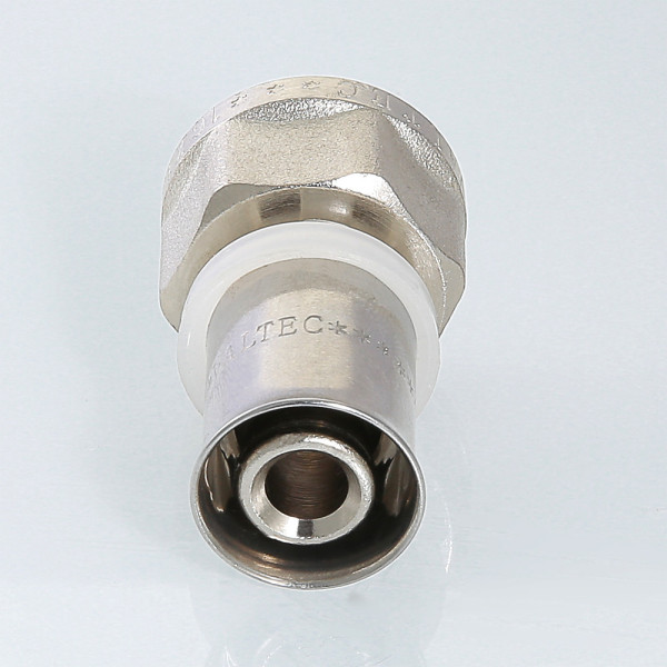 Соединение прямое 16*3/4"В Valtec (пресс, никель) (VTm.202.N.001605) Соединение прямое 16*3/4"В Valtec (пресс, никель) (VTm.202.N.001605)