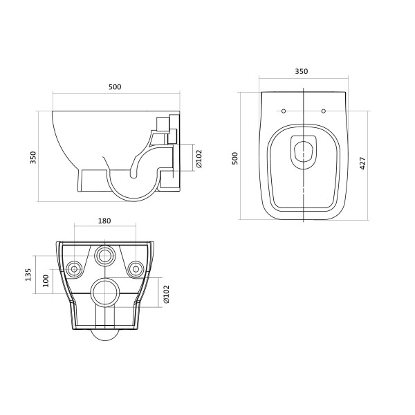 Унитаз подвесной Santek Нео (1WH302410)
